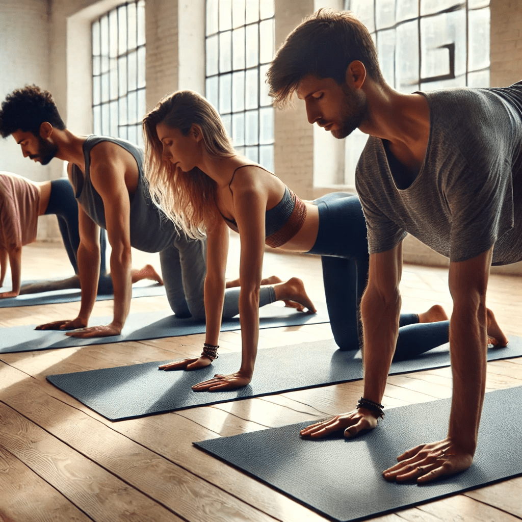 Group Downward Dog