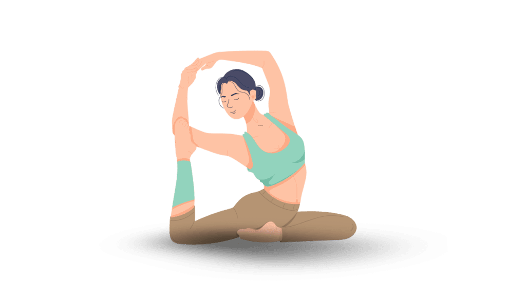 Yoga Pose Mermaid